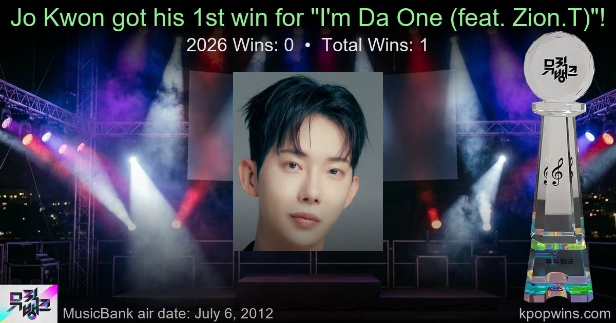 Jo Kwon - I'm Da One (feat. Zion.T)